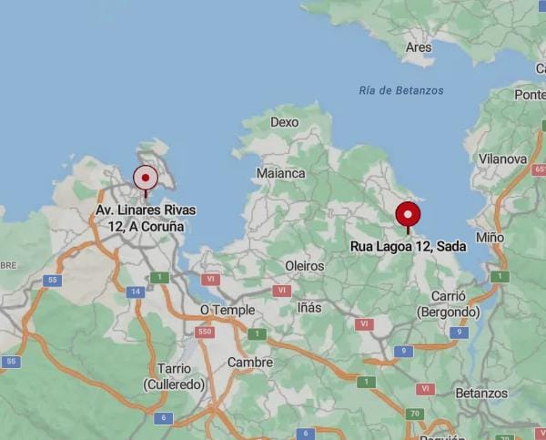 mapa redondo consultas sada coruña